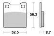 Sbs Jarrupalat Sintered Taakse - MÖNKIJÄN OSAT - 23-701LS - 2