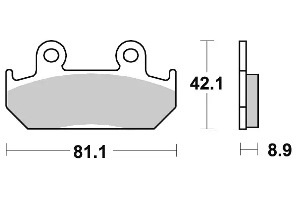 Sbs Jarrupalat Sintered - MÖNKIJÄN OSAT - 23-593HS - 1