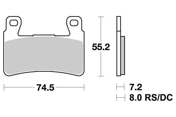 Sbs Jarrupalat Sintered - MÖNKIJÄN OSAT - 23-734HS - 1