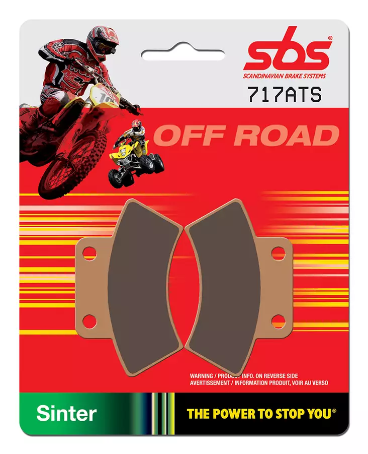 Sbs Jarrupalat Sintered Atv - MÖNKIJÄN JARRUPALAT - 23-717ATS - 1