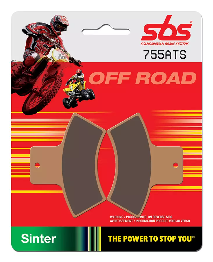 Sbs Jarrupalat Sintered Atv - MÖNKIJÄN JARRUPALAT - 23-755ATS - 1