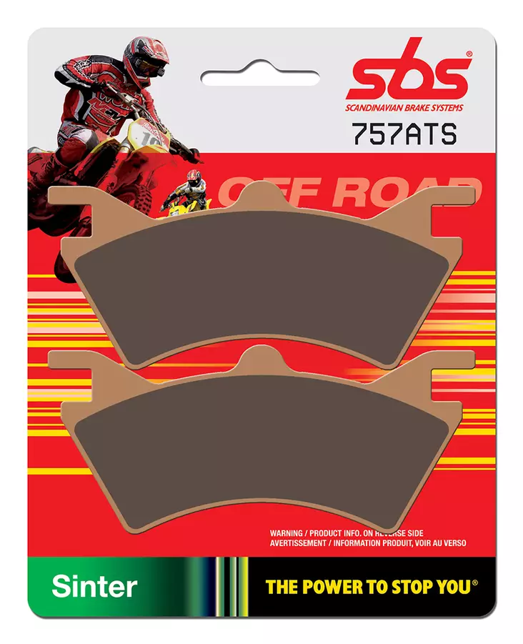 Sbs Jarrupalat Sintered Atv - MÖNKIJÄN JARRUPALAT - 23-757ATS - 1