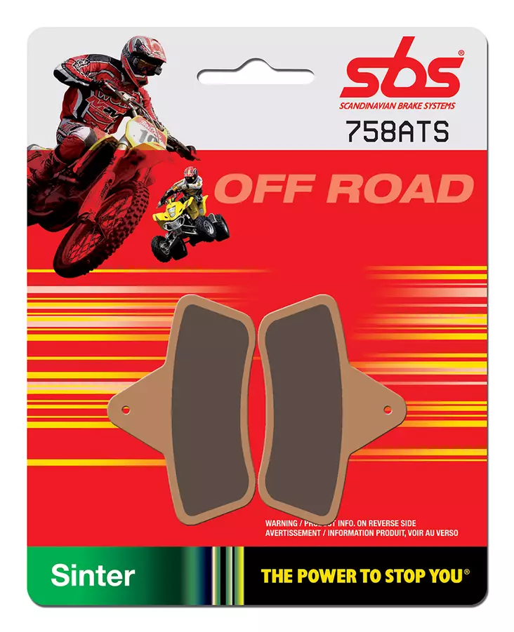 Sbs Jarrupalat Sintered Atv - MÖNKIJÄN JARRUPALAT - 23-758ATS - 1