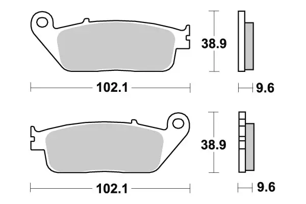 Sbs Jarrupalat Sintered Taakse - MÖNKIJÄN OSAT - 23-630LS - 1