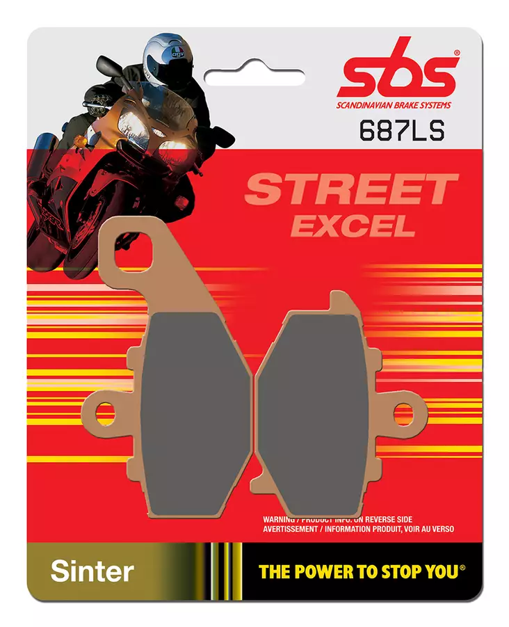 Sbs Jarrupalat Sintered Taakse - MÖNKIJÄN OSAT - 23-687LS - 1