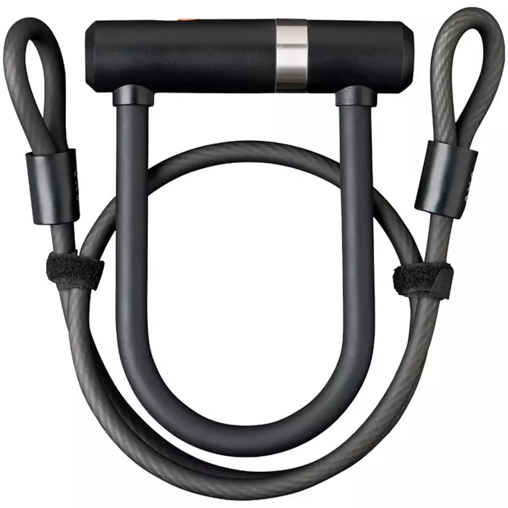 U-lukko axa newton mini pro + vaijeririimu 100/10, musta - POLKUPYÖRÄN LUKOT JA OSAT - 59502995SS - 1