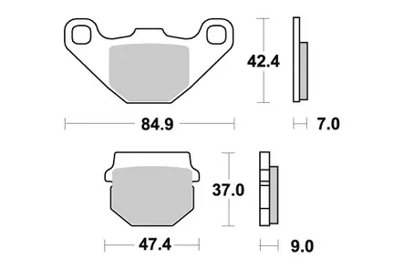 Sbs Jarrupalat Carbon Tech - MOPON JARRUPALAT - 23-101CT - 1