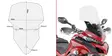Givi tuulisuoja D7406ST, kirkas Ducati Multistrada - MÖNKIJÄN OSAT - 323-D7406ST - 1
