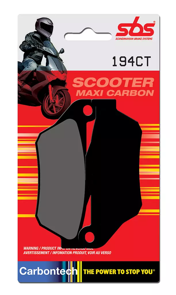 Sbs Jarrupalat Carbon Tech - MÖNKIJÄN OSAT - 23-194CT - 1