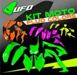 Ufo Muovisarja 5-Osainen Flou Green Kx85 14- - CROSSIN TÄYDELLISET MUOVISARJAT - 650-K222-AFLU - 1