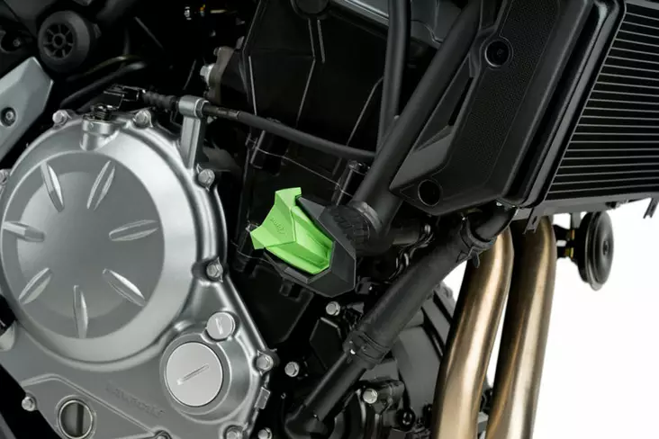 Puig Kit Rubbers For Frame Slider R19 C/Green - JALKATAPIT - 33-3148V - 1
