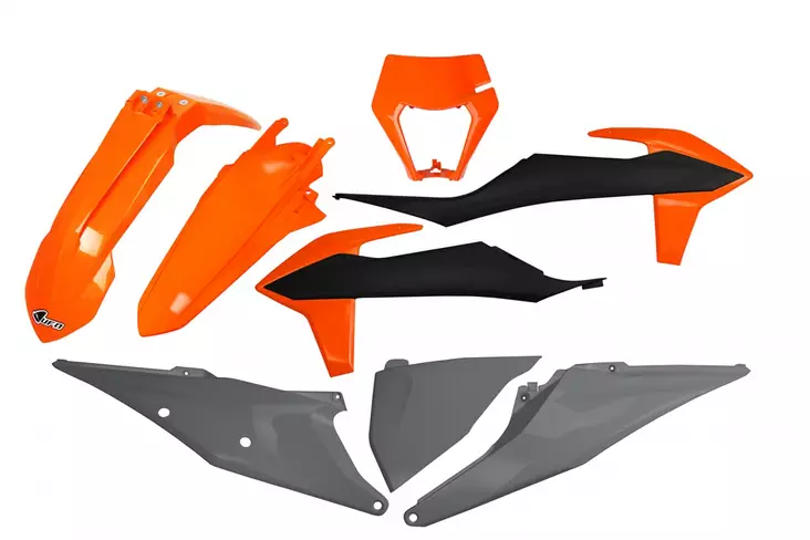 Ufo Muovisarja 6-Osainen Original 999X Ktm Exc/Exc-F 125-500 20- - CROSSIN TÄYDELLISET MUOVISARJAT - 650-K527-999X - 1